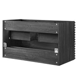 Vera 36" Wall-Mount Bathroom Vanity Cabinet (Sink Basin Not Included) in Charcoal
