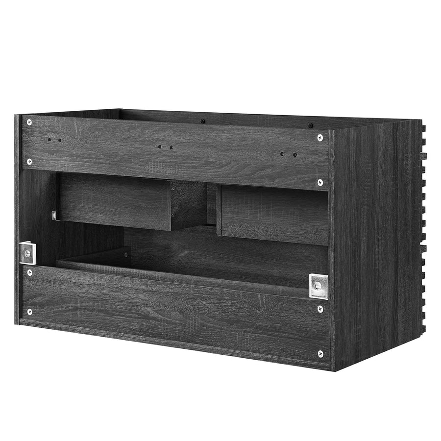 Vera 36" Wall-Mount Bathroom Vanity Cabinet (Sink Basin Not Included) in Charcoal