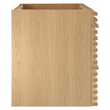 Vera 36" Wall-Mount Bathroom Vanity Cabinet (Sink Basin Not Included) in Oak