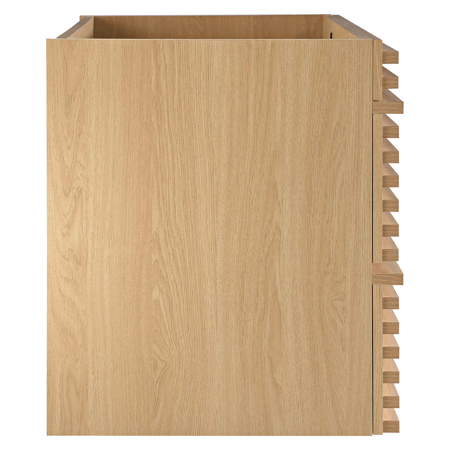 Vera 36" Wall-Mount Bathroom Vanity Cabinet (Sink Basin Not Included) in Oak