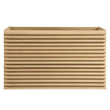 Vera 36" Wall-Mount Bathroom Vanity Cabinet (Sink Basin Not Included) in Oak