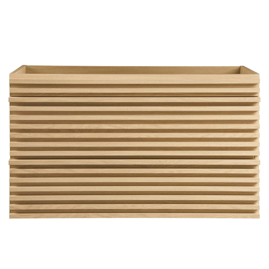 Vera 36" Wall-Mount Bathroom Vanity Cabinet (Sink Basin Not Included) in Oak