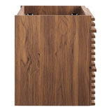 Vera 36" Wall-Mount Bathroom Vanity Cabinet (Sink Basin Not Included) in Walnut