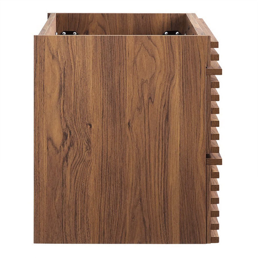 Vera 36" Wall-Mount Bathroom Vanity Cabinet (Sink Basin Not Included) in Walnut