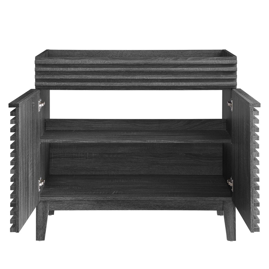 Vera 36" Bathroom Vanity Cabinet in Charcoal