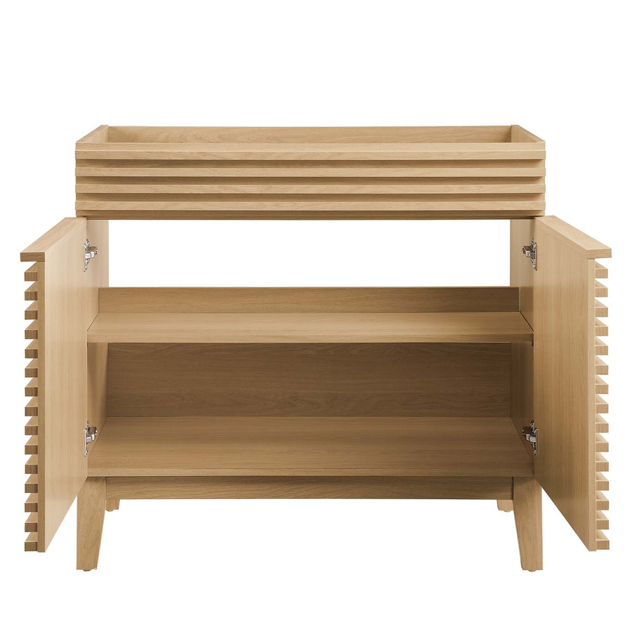 Vera 36" Bathroom Vanity Cabinet in Oak