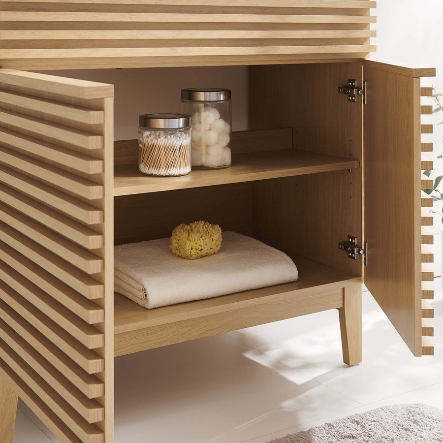 Vera 36" Bathroom Vanity Cabinet in Oak
