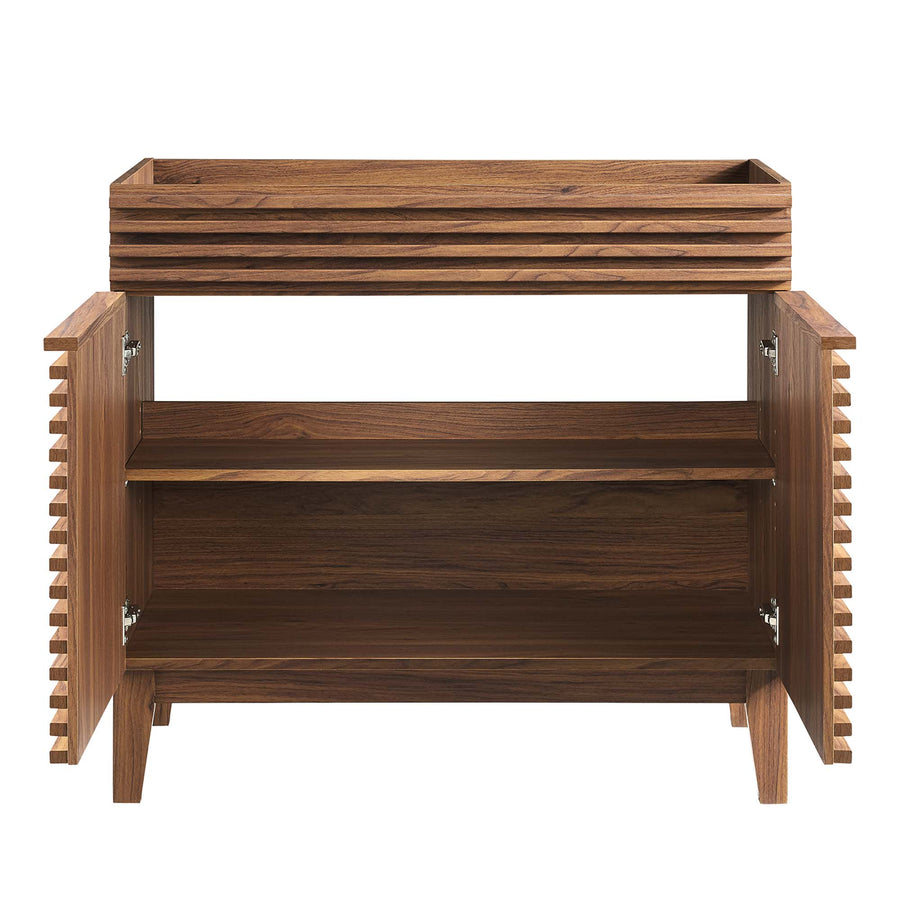 Vera 36" Bathroom Vanity Cabinet in Walnut