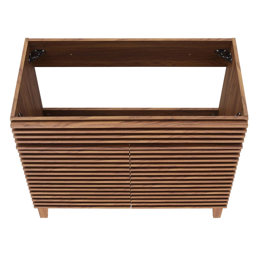 Vera 36" Bathroom Vanity Cabinet in Walnut