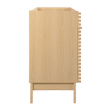 Vera 48" Single Sink Compatible (not included) Bathroom Vanity Cabinet in Oak