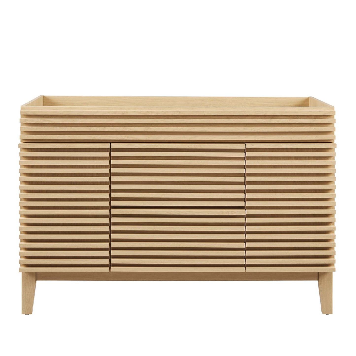 Render 48" Single Sink Compatible (not included) Bathroom Vanity Cabinet by Furniture For America