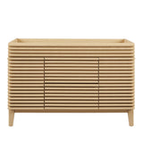 Vera 48" Single Sink Compatible (not included) Bathroom Vanity Cabinet in Oak