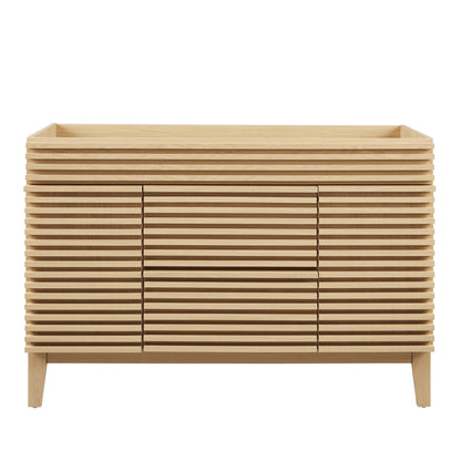 Render 48" Single Sink Compatible (not included) Bathroom Vanity Cabinet by Furniture For America