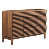 Vera 48" Single Sink Compatible (not included) Bathroom Vanity Cabinet in Walnut