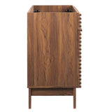 Vera 48" Single Sink Compatible (not included) Bathroom Vanity Cabinet in Walnut