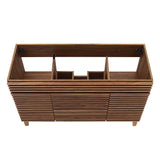 Vera 48" Single Sink Compatible (not included) Bathroom Vanity Cabinet in Walnut