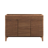 Vera 48" Double Sink Compatible (Not Included) Bathroom Vanity Cabinet in Walnut