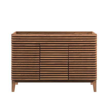 Render 48" Double Sink Compatible (Not Included) Bathroom Vanity Cabinet by Furniture For America