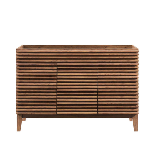 Render 48" Double Sink Compatible (Not Included) Bathroom Vanity Cabinet by Furniture For America