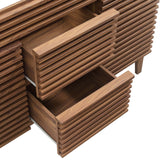 Vera 48" Double Sink Compatible (Not Included) Bathroom Vanity Cabinet in Walnut