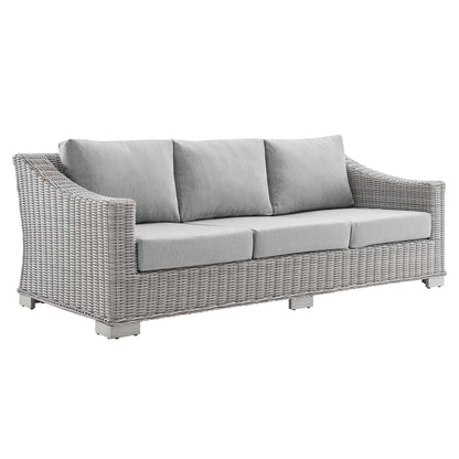 Conway 4-Piece SunbrellaÂ® Outdoor Patio Wicker Rattan Furniture Set by Furniture For America