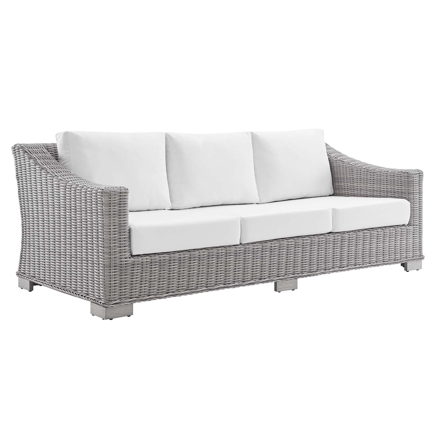 Conway 4-Piece SunbrellaÂ® Outdoor Patio Wicker Rattan Furniture Set by Furniture For America