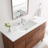 Calla 48" Single Basin Bathroom Sink in White