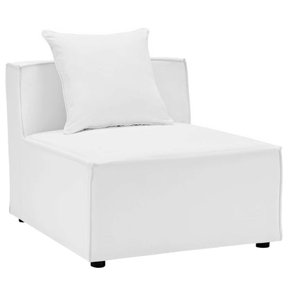 Saybrook 3-Piece Outdoor Patio Upholstered Sectional Sofa by Furniture For America