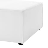Heath 3-Piece Outdoor Patio Upholstered Sectional Sofa in White