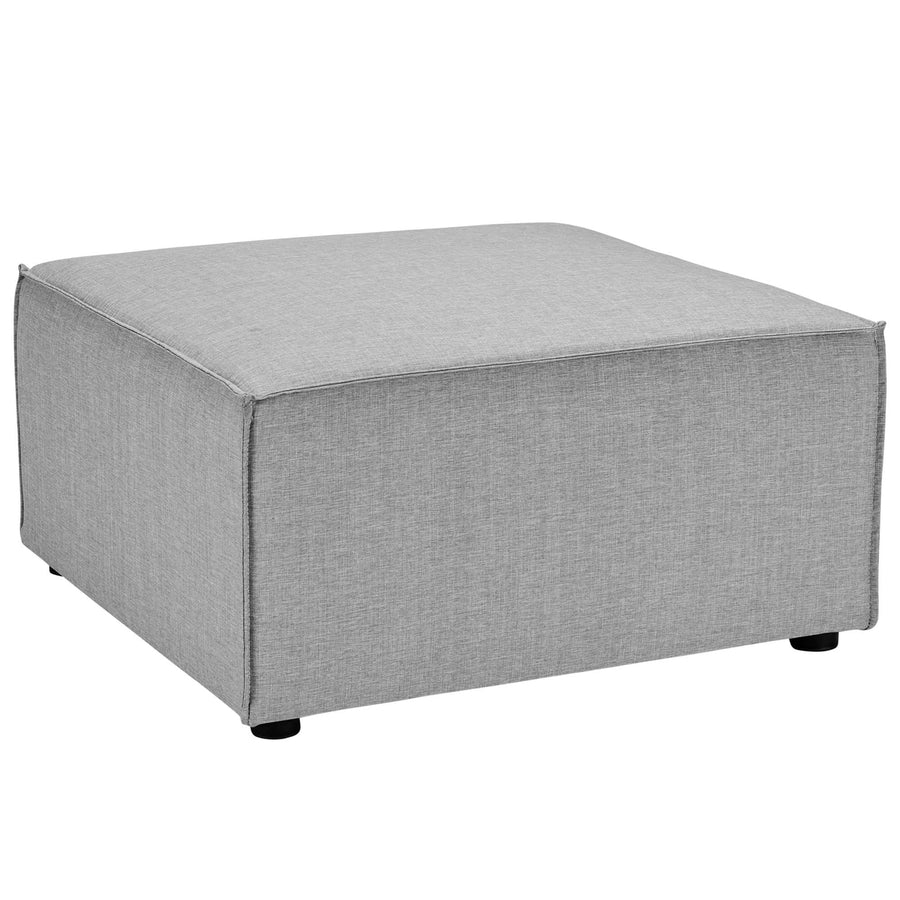 Heath 6-Piece Outdoor Patio Upholstered Sectional Sofa in Gray