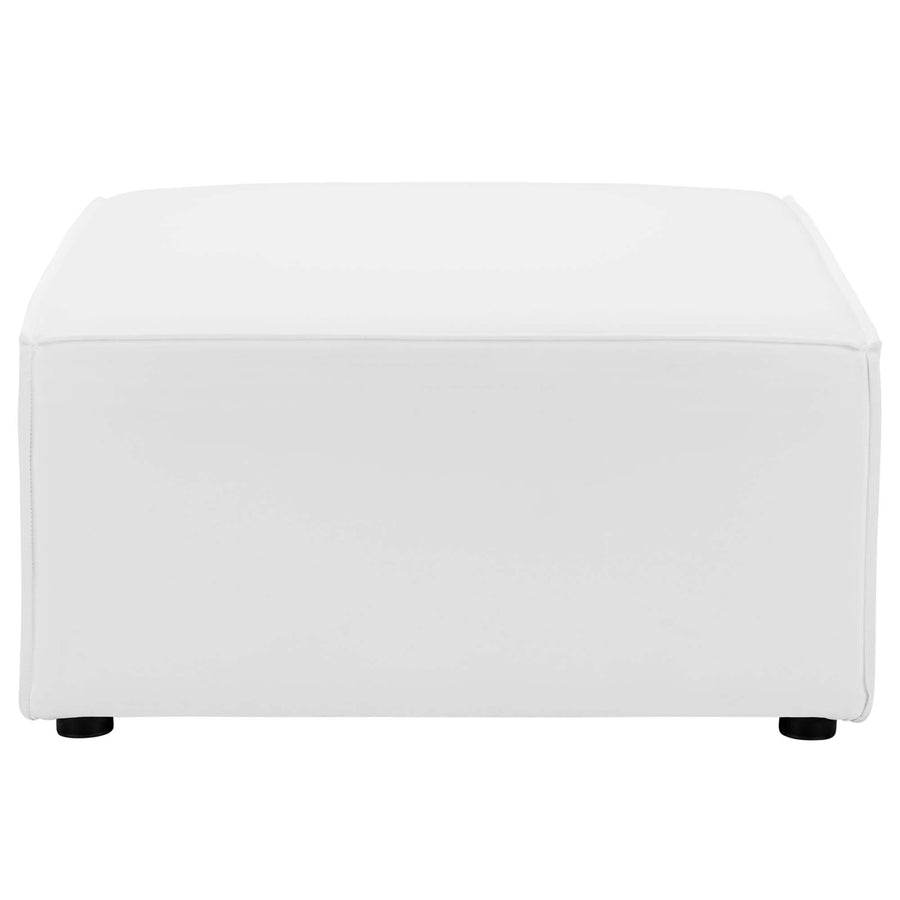 Heath 7-Piece Outdoor Patio Upholstered Sectional Sofa in White