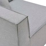 Heath 8-Piece Outdoor Patio Upholstered Sectional Sofa in Gray