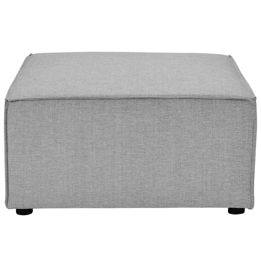 Heath 10-Piece Outdoor Patio Upholstered Sectional Sofa in Gray