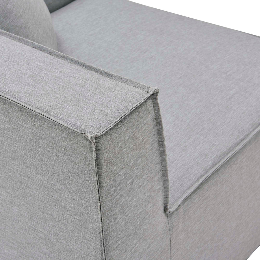 Heath 10-Piece Outdoor Patio Upholstered Sectional Sofa in Gray