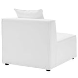 Heath 10-Piece Outdoor Patio Upholstered Sectional Sofa in White