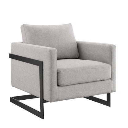 Posse Upholstered Fabric Accent Chair by Furniture For America