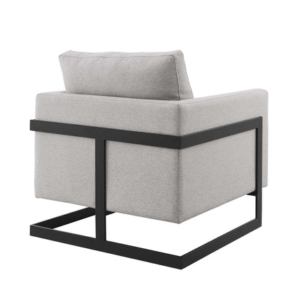 Posse Upholstered Fabric Accent Chair by Furniture For America