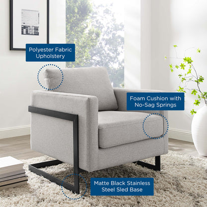 Posse Upholstered Fabric Accent Chair by Furniture For America