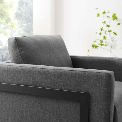 Posse Upholstered Fabric Accent Chair by Furniture For America