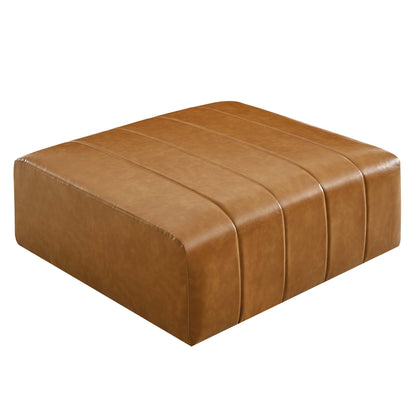 Bartlett Vegan Leather Ottoman by Furniture For America