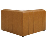 Reef Vegan Leather Corner Chair in Tan