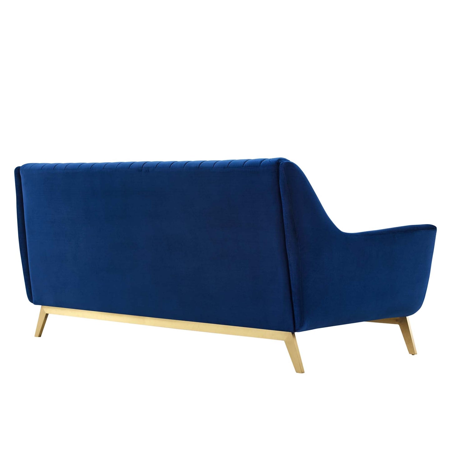 Winsome Channel Tufted Performance Velvet Sofa by Furniture for America