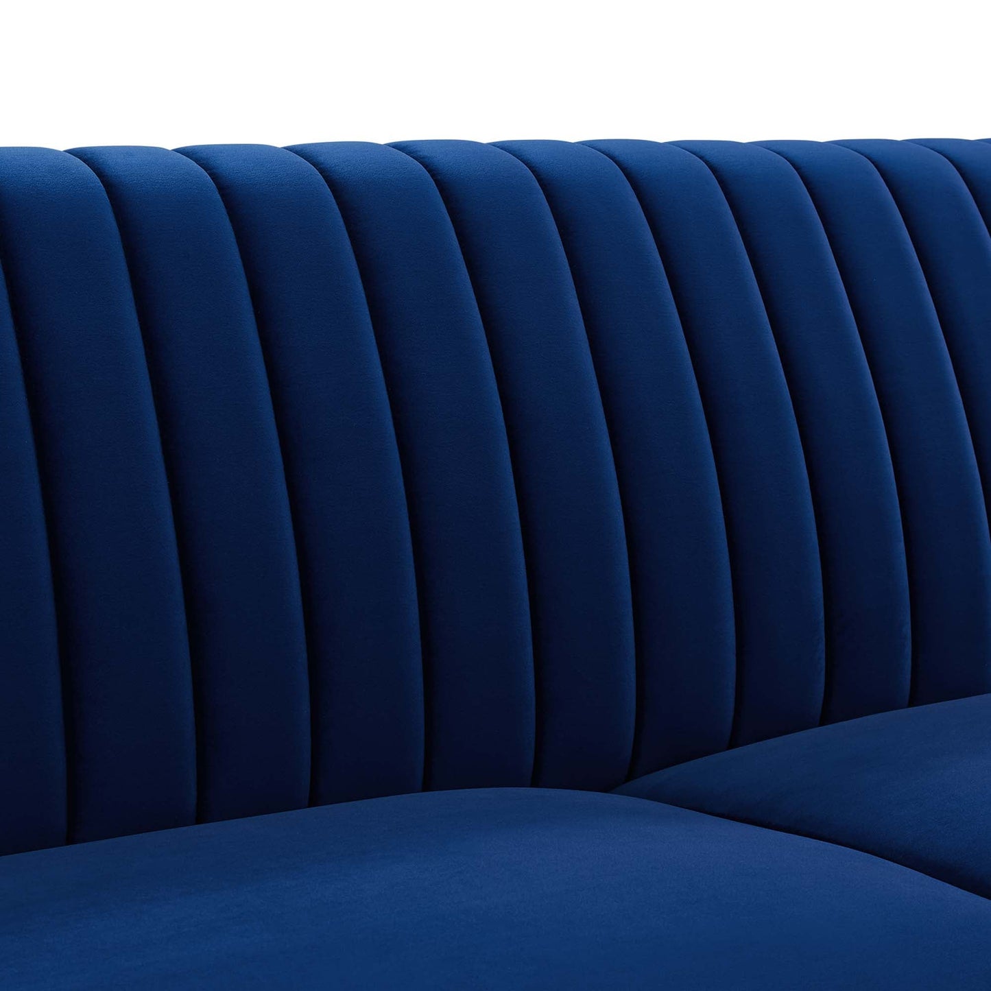 Winsome Channel Tufted Performance Velvet Sofa by Furniture for America