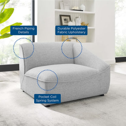 Comprise Right-Arm Sectional Sofa Chair by Furniture for America