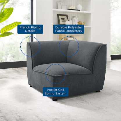 Comprise Corner Sectional Sofa Chair by Furniture for America