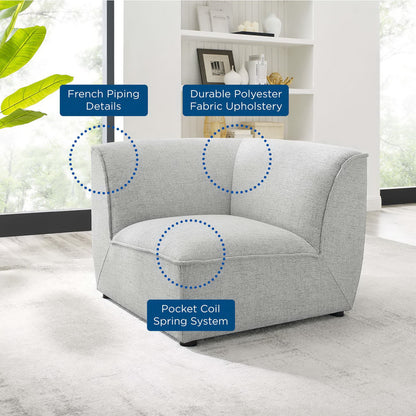 Comprise Corner Sectional Sofa Chair by Furniture for America