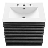 Vera 24" Wall-Mount Bathroom Vanity in Charcoal White