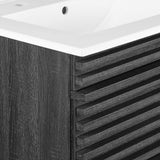 Vera 24" Wall-Mount Bathroom Vanity in Charcoal White