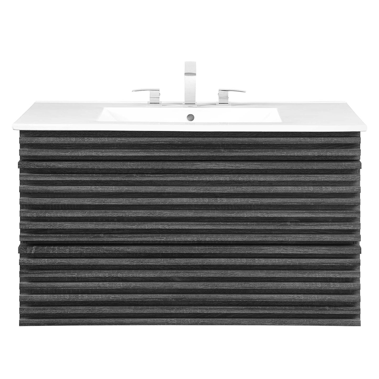 Render 36" Wall-Mount Bathroom Vanity by Furniture For America