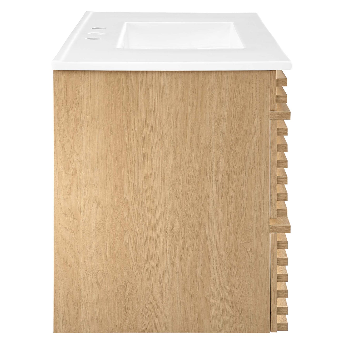 Render 36" Wall-Mount Bathroom Vanity by Furniture For America